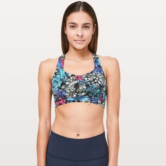 Lululemon Free To Be Serene Bra Nocturnal Floral Multi - Picture 3 of 8